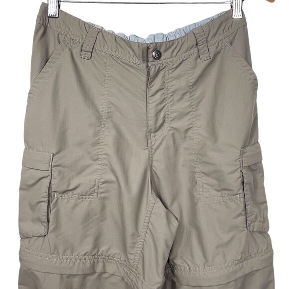 REI Women's Classic Sahara Cargo Pants Size 8 Convertible Shorts Khaki Beige EUC - Picture 5 of 16
